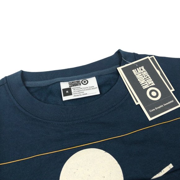 NEW Black History Month Graphic Sweatshirt Mens Medium Beautiful Man Blue Target - Picture 5 of 6